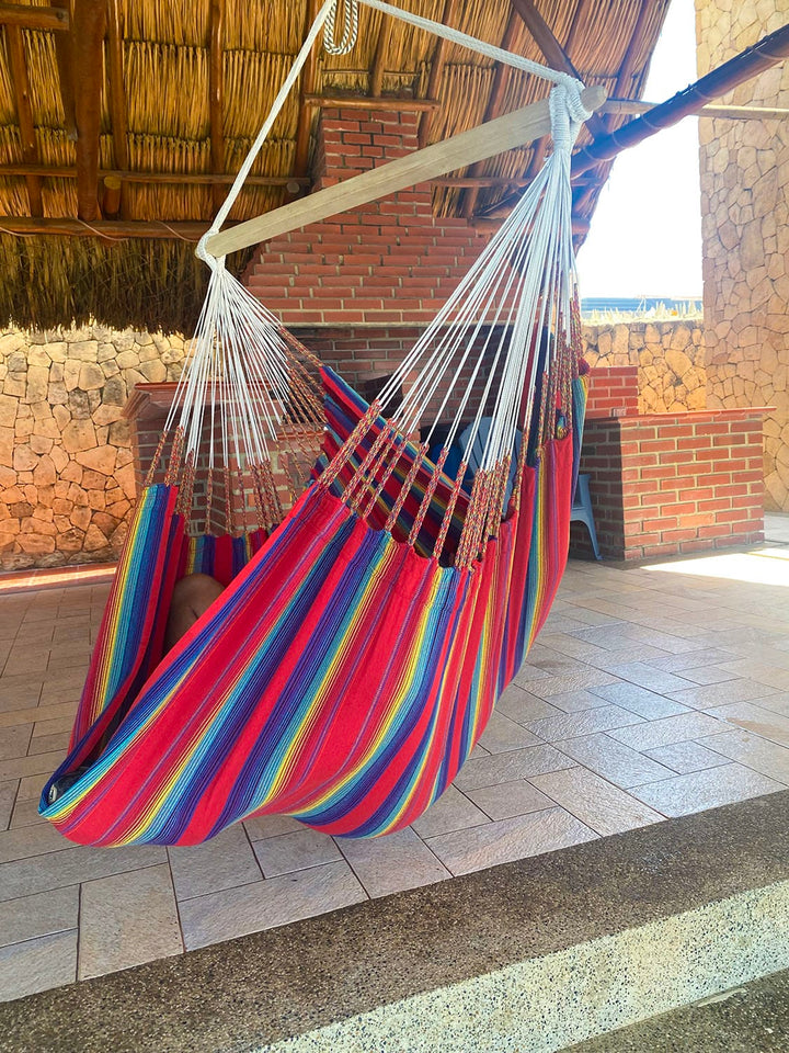 Colombian Hammock Chair with Universal Chair Stand - Part of the Collective Marketplace Collection