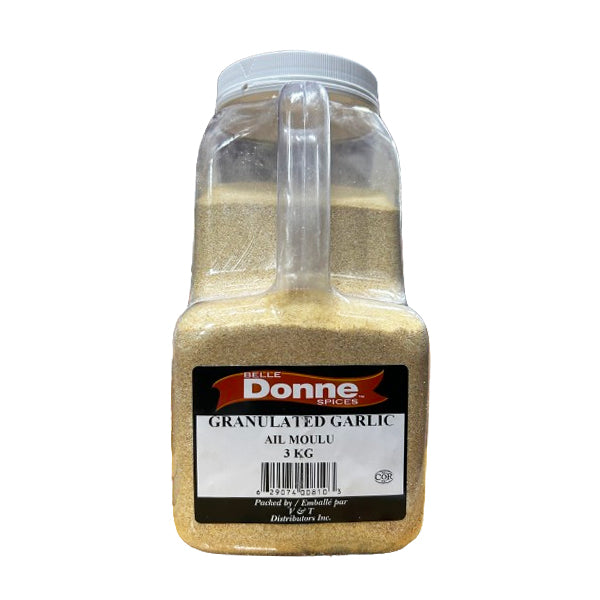 Belle Donne - GRANULATED GARLIC 3KG - Seasonings & Spices - Canadian Distribution