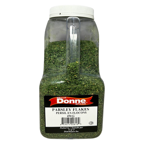 Belle Donne - PARSLEY FLAKES 400 GR - Seasonings & Spices - Canadian Distribution