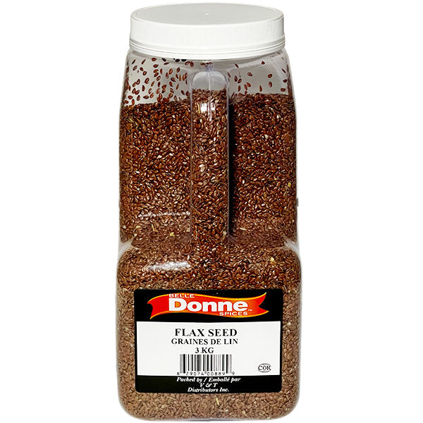 BELLE DONNE - Flax SEED 3KG - Seasonings & Spices - Canadian Distribution