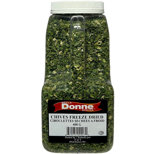 Belle Donne - FREEZE DRIED CHIVES 400GR - Seasonings & Spices - Canadian Distribution