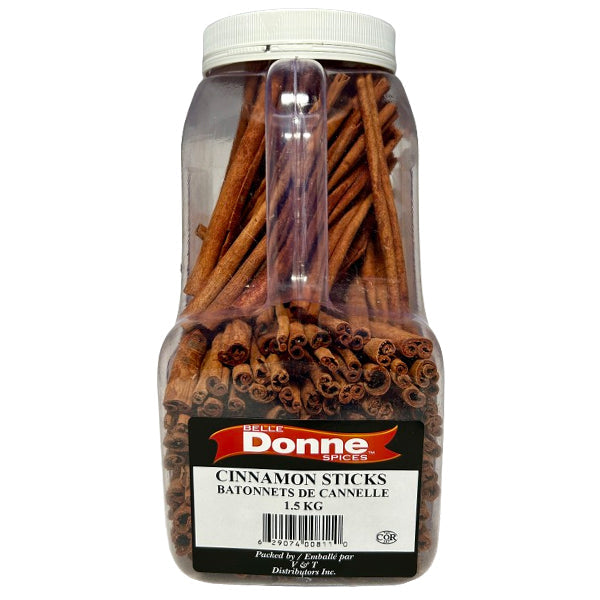 Belle Donne - CINNAMON STICKS 3IN 1.5KG - Seasonings & Spices - Canadian Distribution