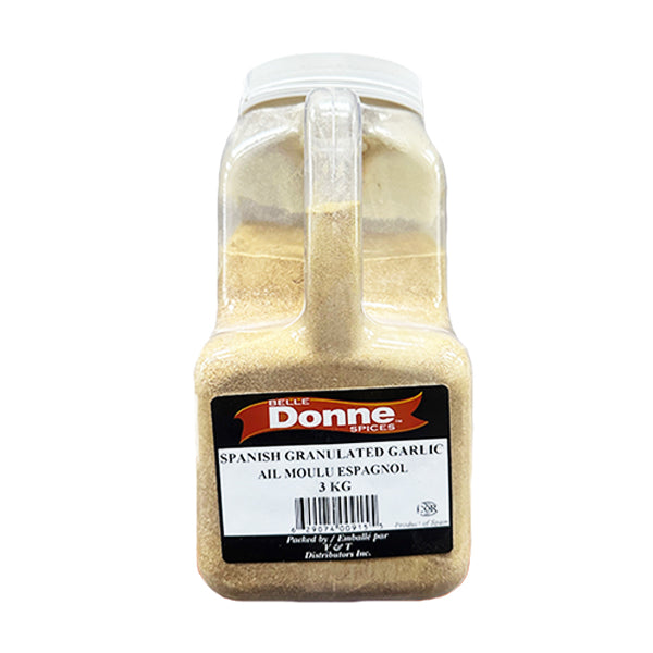 BELLE DONNE SPICES - Spanish GARLIC GRANULATED 3KG - Seasonings & Spices - Canadian Distribution