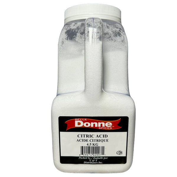 BELLE DONNE - CITRIC ACID 4.5KG - Seasonings & Spices - Canadian Distribution