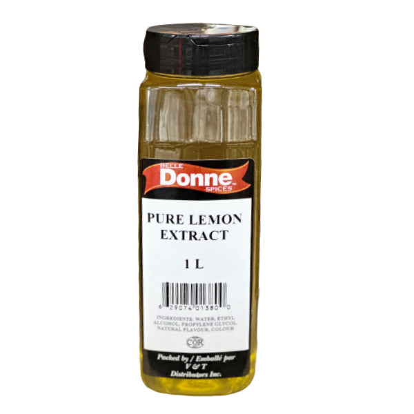 BELLE DONNE - Pure LEMON EXTRACT 1LT - Seasonings & Spices - Canadian Distribution