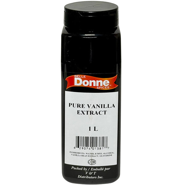 BELLE DONNE - PURE VANILLA EXTRACT 1LT - Seasonings & Spices - Canadian Distribution