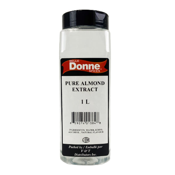 BELLE DONNE - Pure ALMOND EXTRACT 1LT - Seasonings & Spices - Canadian Distribution
