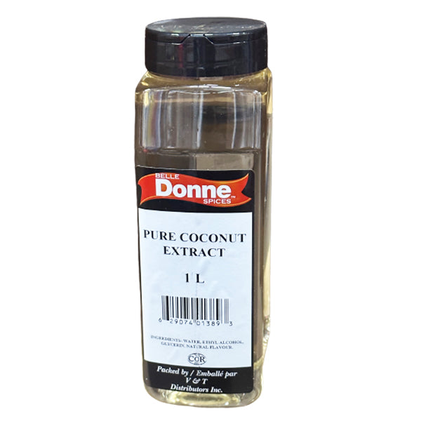 Belle Donne - Pure COCONUT EXTRACT 1LT - Seasonings & Spices - Canadian Distribution