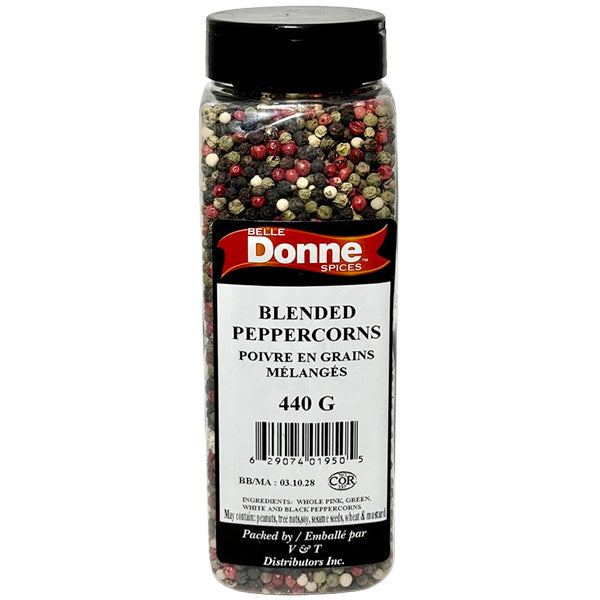 Belle Donne - BLENDED PEPPERCORNS 440G - Seasonings & Spices - Canadian Distribution