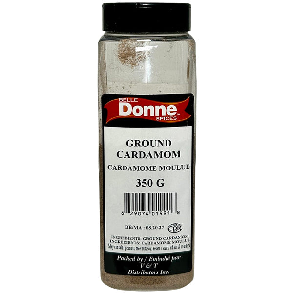 Belle Donne - Ground CARDAMOM 350GR - Seasonings & Spices - Canadian Distribution