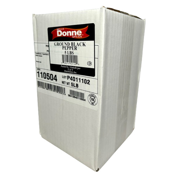 Belle Donne - BLACK PEPPER Ground 5LB - Seasonings & Spices - Canadian Distribution