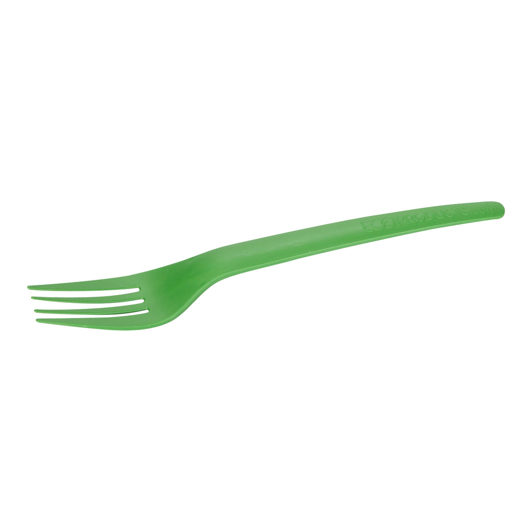 Fork Biodegradable Plantware 7 Green - 1000 count - Eco Products - Packaging and Accessories - Restaurant Supplies and Equipment - Canadian Distribution