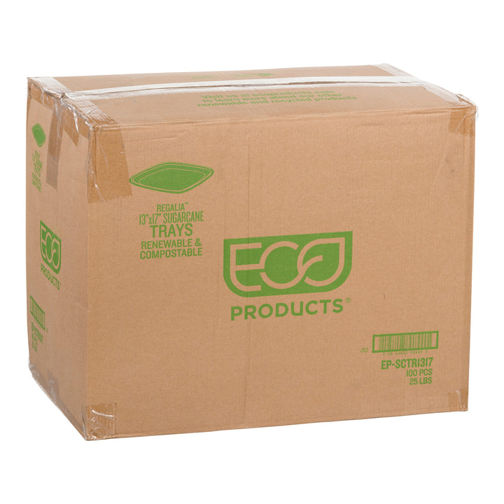 Tray Paper 13 x 17 Sugarcane - 1 x 100 count - Eco Products - Packaging and Accessories - Restaurant Supplies and Equipment - Canadian Distribution