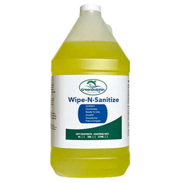 Green Dolphin - Wipe-N-Sanitize 4X4Lt - Canadian Distribution