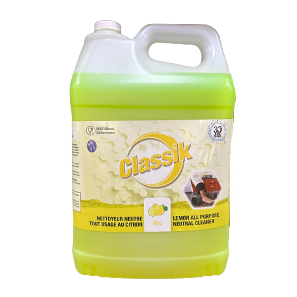 Classik - Lemon All Purpose Cleaner 10Lt - Canadian Distribution