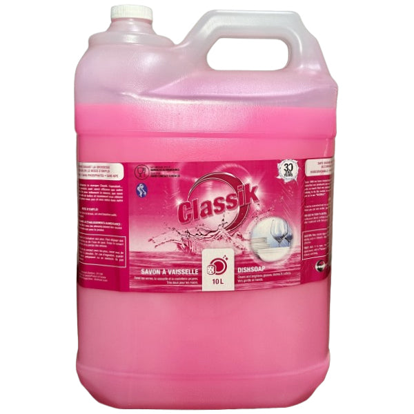 Classik - Dishsoap Detergent Pink 2X10Lt - Canadian Distribution