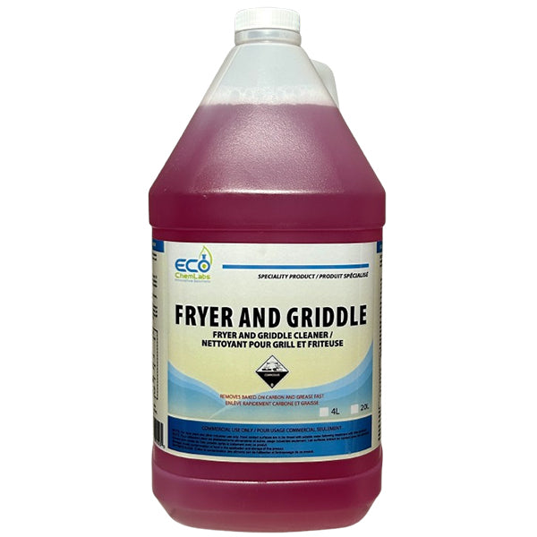 Eco Chemlabs - Fryer Griddle Cleaner 4X4 Lt - Canadian Distribution