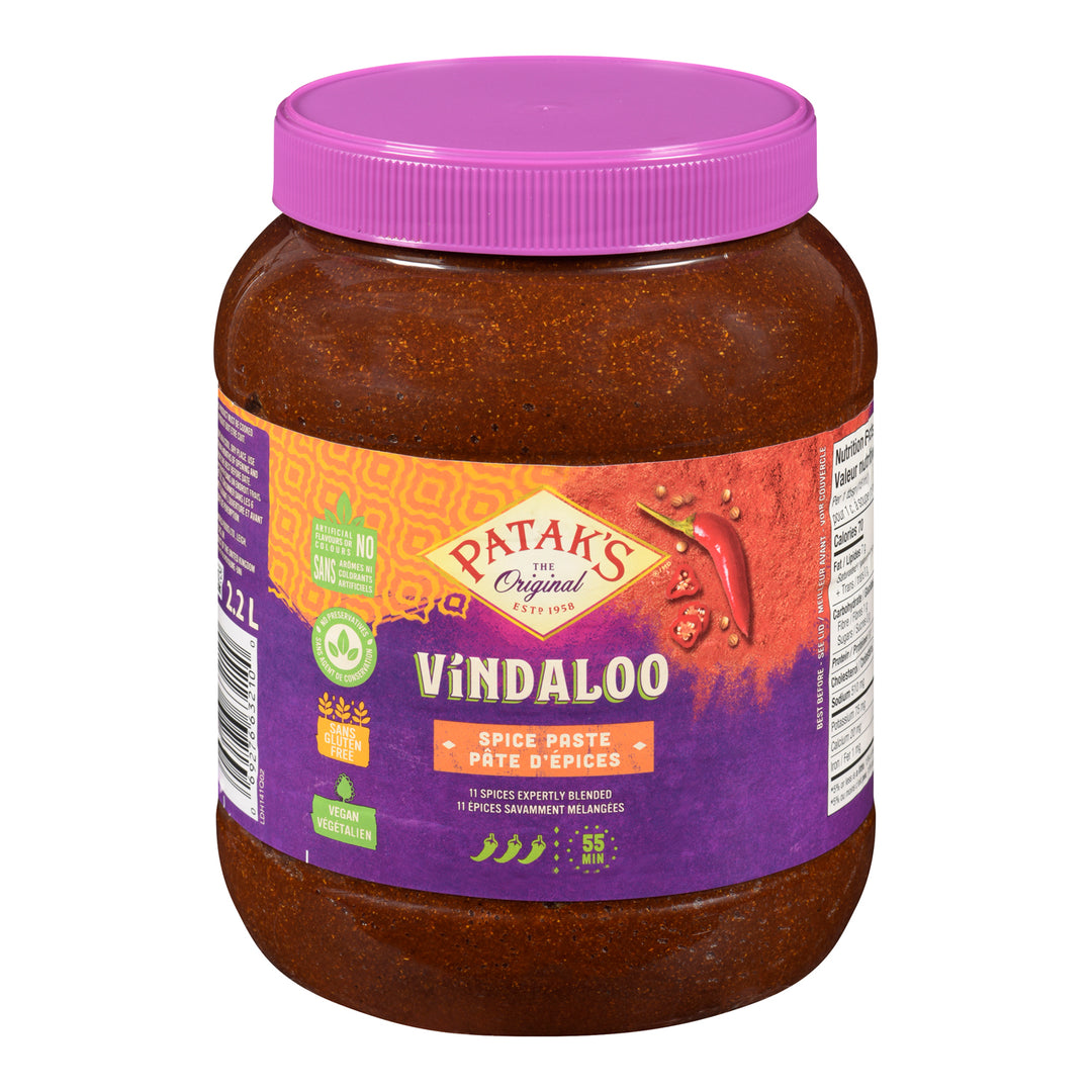 Paste Curry Vindaloo - 2 x 2.2 L - Pataks - Restaurant and Foodservice Ingredients - Canadian Distribution