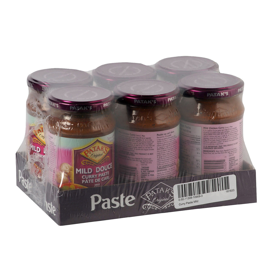 Curry Paste Mild - 6 x 284 mL - Pataks - Restaurant and Foodservice Ingredients - Canadian Distribution