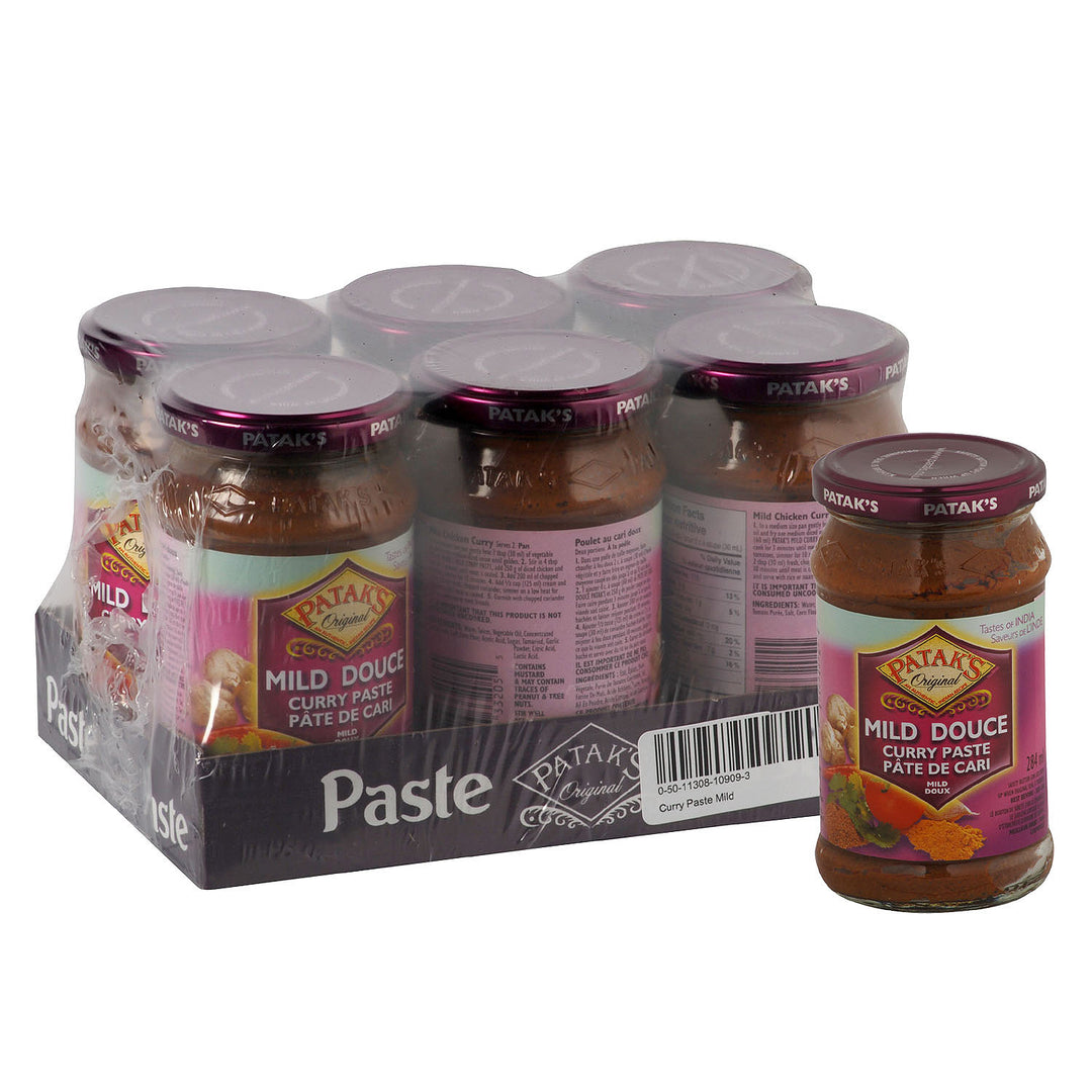 Curry Paste Mild - 6 x 284 mL - Pataks - Restaurant and Foodservice Ingredients - Canadian Distribution