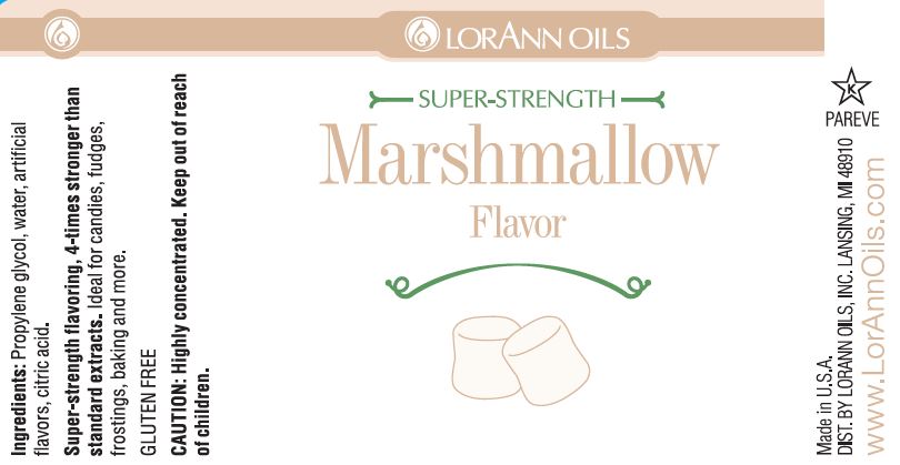Marshmallow Flavoring label