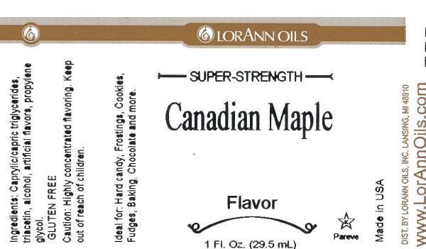 Canadian Maple Flavoring - Super Strength Flavor 16 oz., 1 Gallon, 5 Gallons