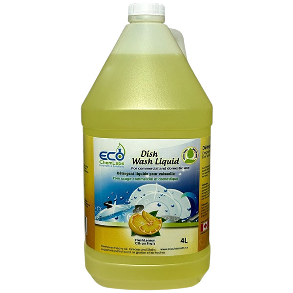 Locanz-Eco - Fresh Dish Wash Liquid Citrus 4X4 Lt - Canadian Distribution