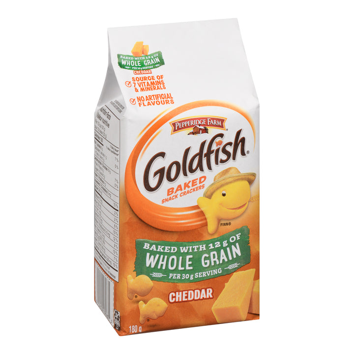 Cracker Goldfish Cheddar Whole Grain - 12 x 180 g - Peppridge Farms - Restaurant and Foodservice Ingredients - Canadian Distribution