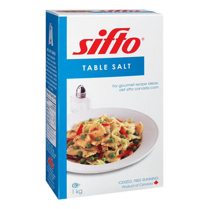 Sifto Table Salt - 12 × 1 kg - Grocery and Food Items - Canadian Distribution