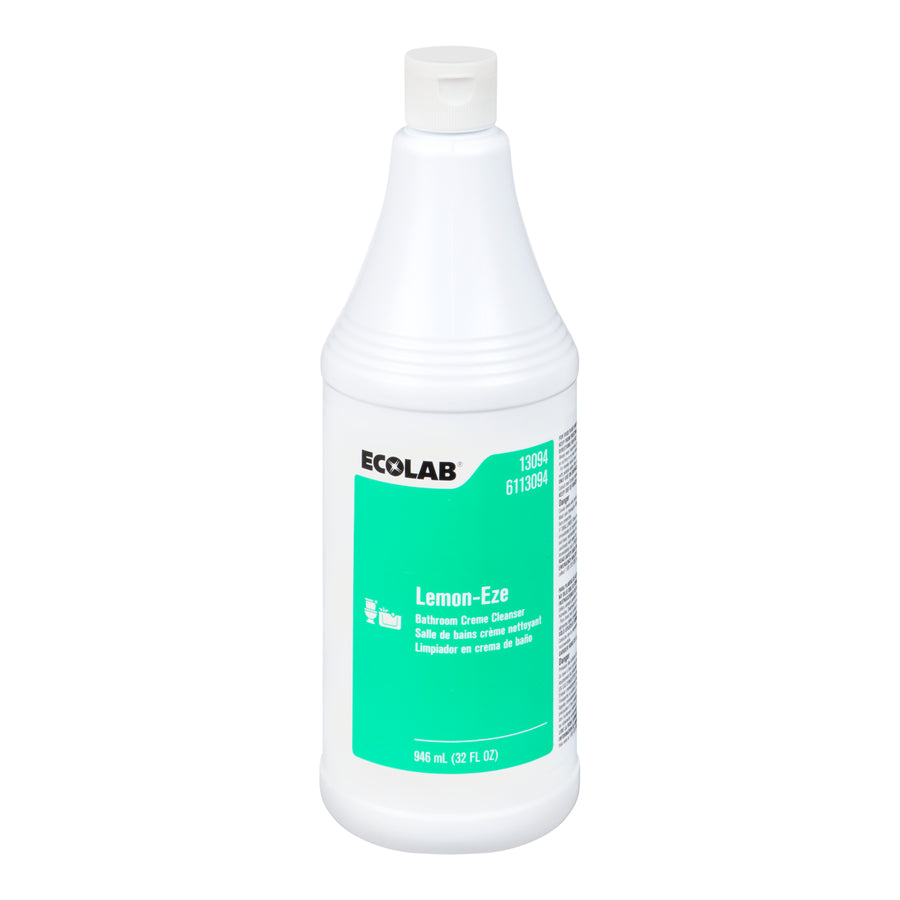 Cleanser Creme Lemon-Eze Non-Phosphate - 12 x 32 oz - Ecolab - Packagi ...