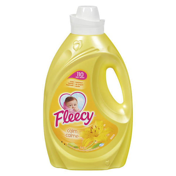 Fleecy - Calm Concentrated Fabric Softner 110 Load 2.6Lt 6X2.6 Lt - Canadian Distribution