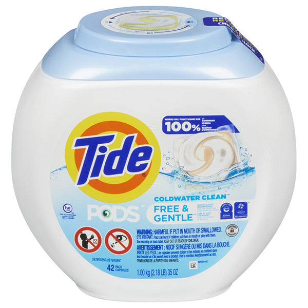 Tide - Pods 3-In-1 Free And Gentle 4X42 Ct - Canadian Distribution