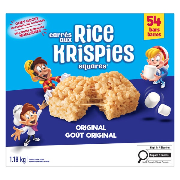 Rice Krispies Squares Bars - 216 × 22 g - Kellogg's - Canadian Distribution