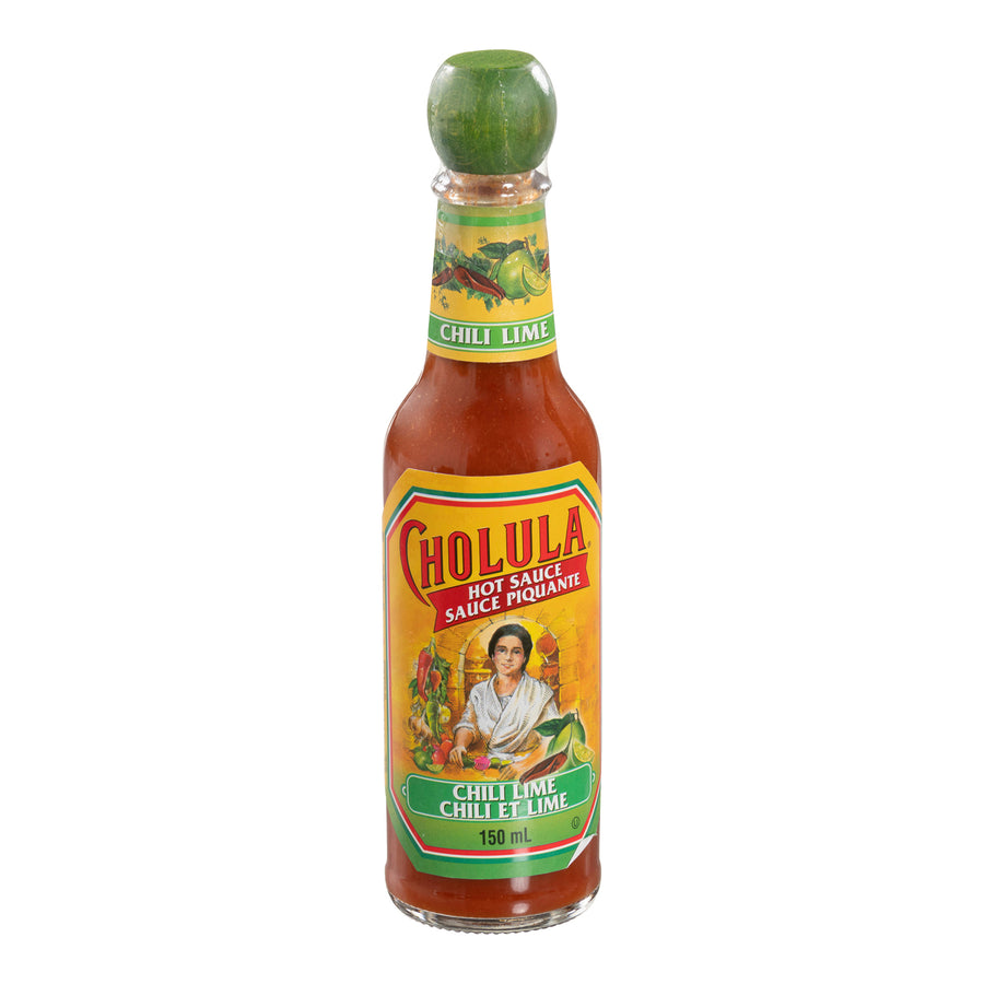 Sauce Hot Chili Lime - 12 x 150 mL - Cholula - Restaurant and Foodservice Ingredients - Canadian Distribution