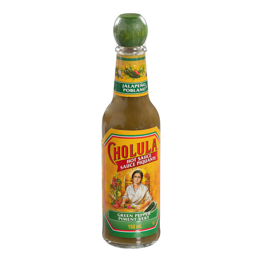 Sauce Hot Green - 12 x 150 mL - Cholula - Restaurant and Foodservice Ingredients - Canadian Distribution