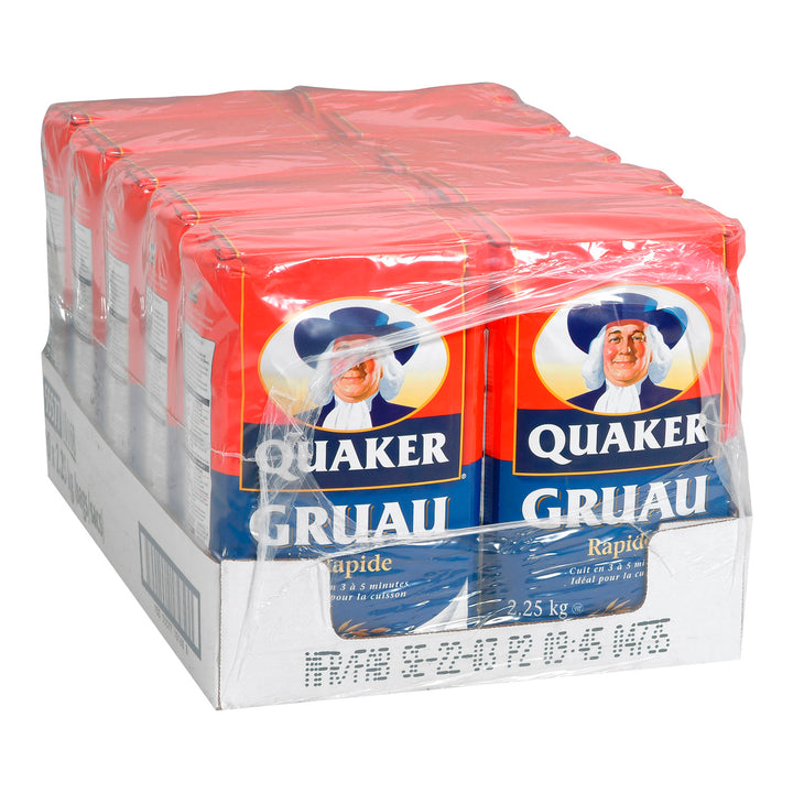 Cereal Oat Quick Package - 10 x 2.25 kg - Quaker - Restaurant and Foodservice Ingredients - Canadian Distribution