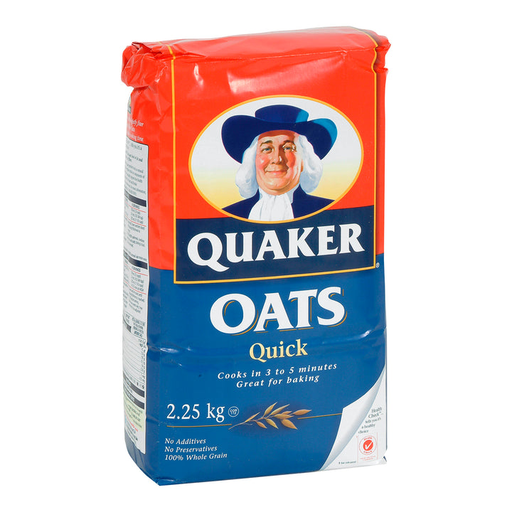 Cereal Oat Quick Package - 10 x 2.25 kg - Quaker - Restaurant and Foodservice Ingredients - Canadian Distribution