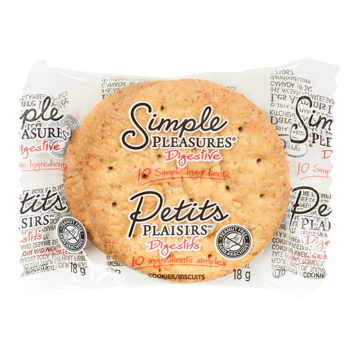 Cookie Plain Digestive 2 Pack - 200 x 18 g - Simple Pleasure - Restaurant and Foodservice Ingredients - Canadian Distribution