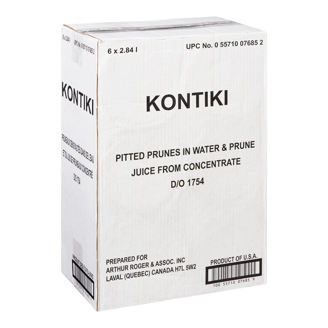 Prune Pitted - 6 x 2.84 L - Kontiki - Restaurant and Foodservice Ingredients - Canadian Distribution