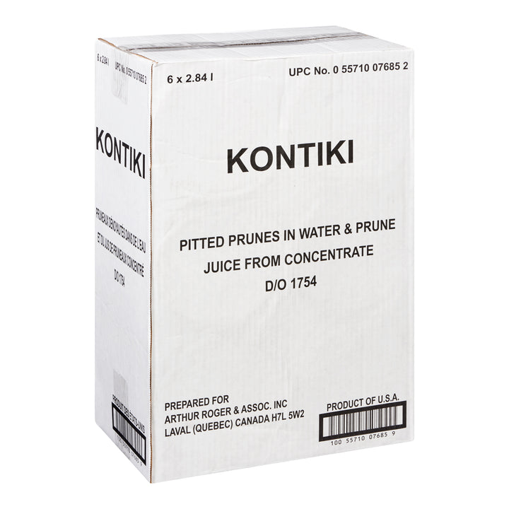 Prune Pitted - 6 x 2.84 L - Kontiki - Restaurant and Foodservice Ingredients - Canadian Distribution