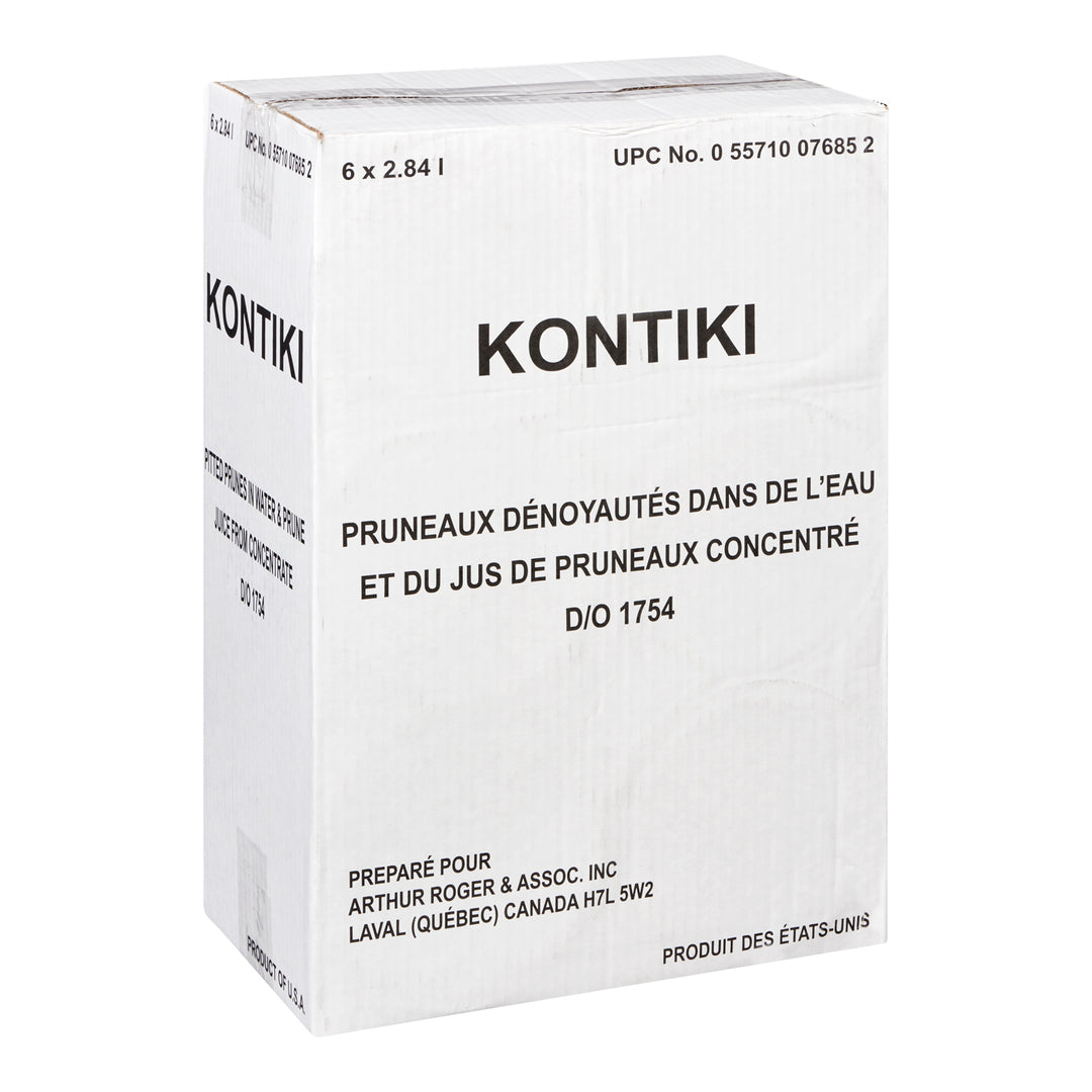 Prune Pitted - 6 x 2.84 L - Kontiki - Restaurant and Foodservice Ingredients - Canadian Distribution