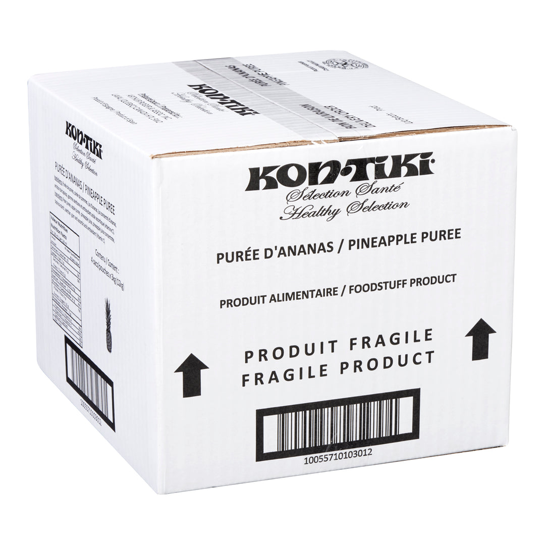 Puree Pineapple - 4 x 3 L - Kontiki - Restaurant and Foodservice Ingredients - Canadian Distribution