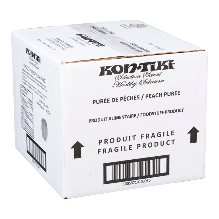 Puree Peach - 4 x 3 L - Kontiki - Restaurant and Foodservice Ingredients - Canadian Distribution