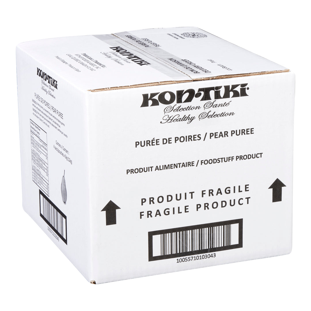 Puree Pear - 4 x 3 L - Kontiki - Restaurant and Foodservice Ingredients - Canadian Distribution
