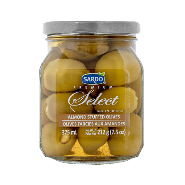 SARDO - ALMOND STUFFED OLIVES 6x375 ML