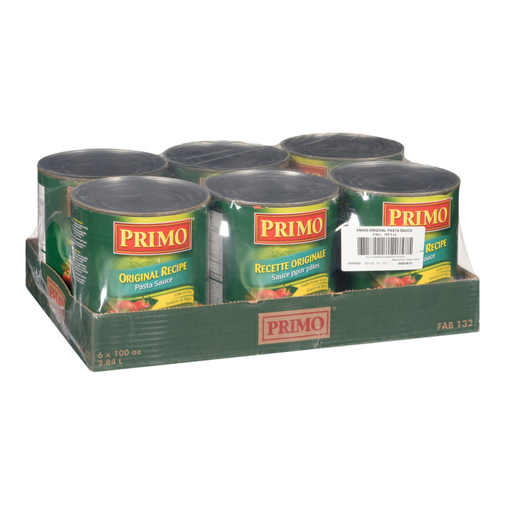 Sauce Pasta Original - 6 x 2.84 L - Primo - Restaurant and Foodservice Ingredients - Canadian Distribution