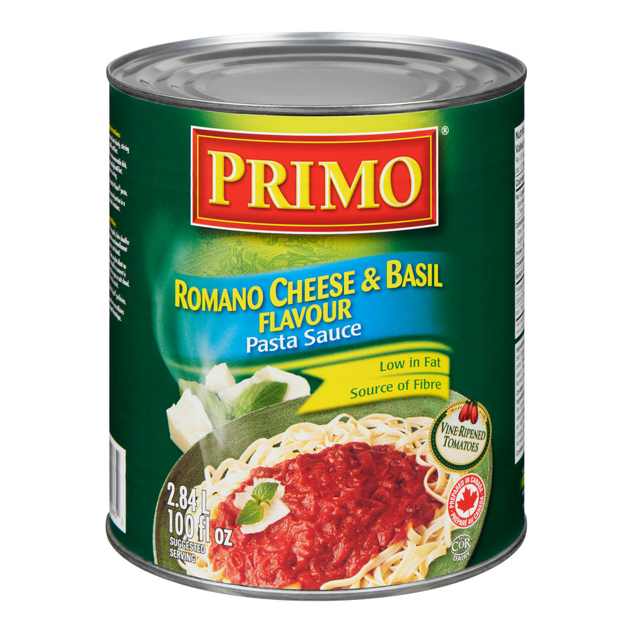 Sauce Basil & Romano Cheese - 6 x 2.84 L - Primo - Restaurant and Foodservice Ingredients - Canadian Distribution