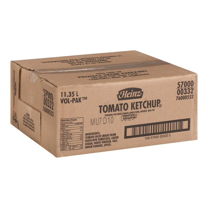 Ketchup Vol-Pak - 1 x 11,35 L - Heinz - Ingrédients pour restaurants et services de restauration - Distribution canadienne