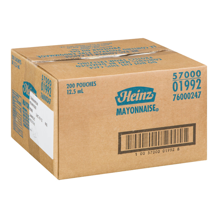 Mayonnaise individuelle - 200 x 12,5 g - Heinz - Ingrédients pour restaurants et services de restauration - Distribution canadienne