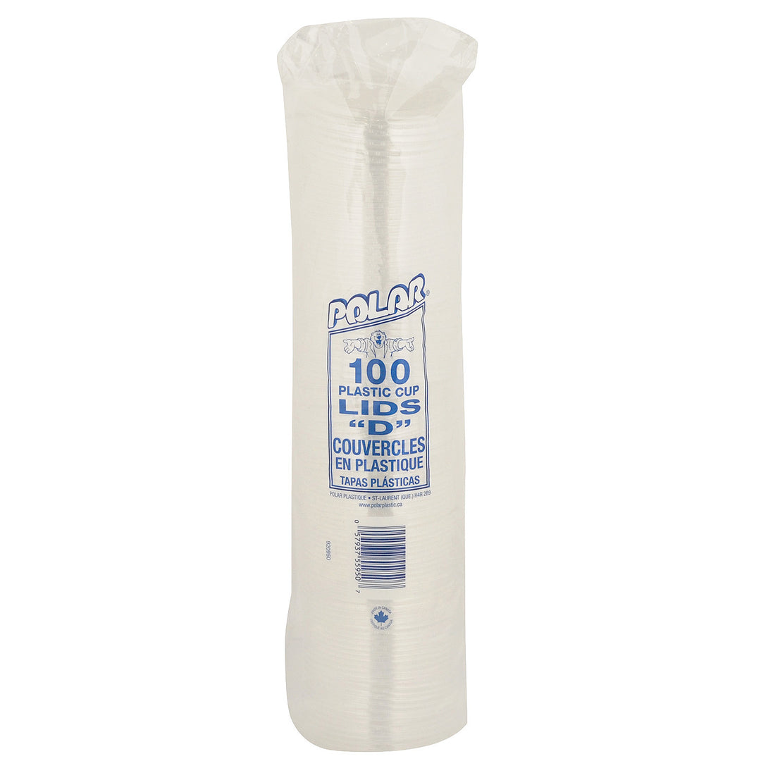 Lid Plastic Flat With Straw 16/20 oz. - 10 x 100 count - Polar - Packaging and Accessories - Restaurant Supplies and Equipment - Canadian Distribution